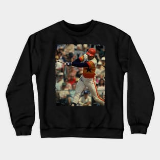 Terry Puhl in Houston Astros Crewneck Sweatshirt
